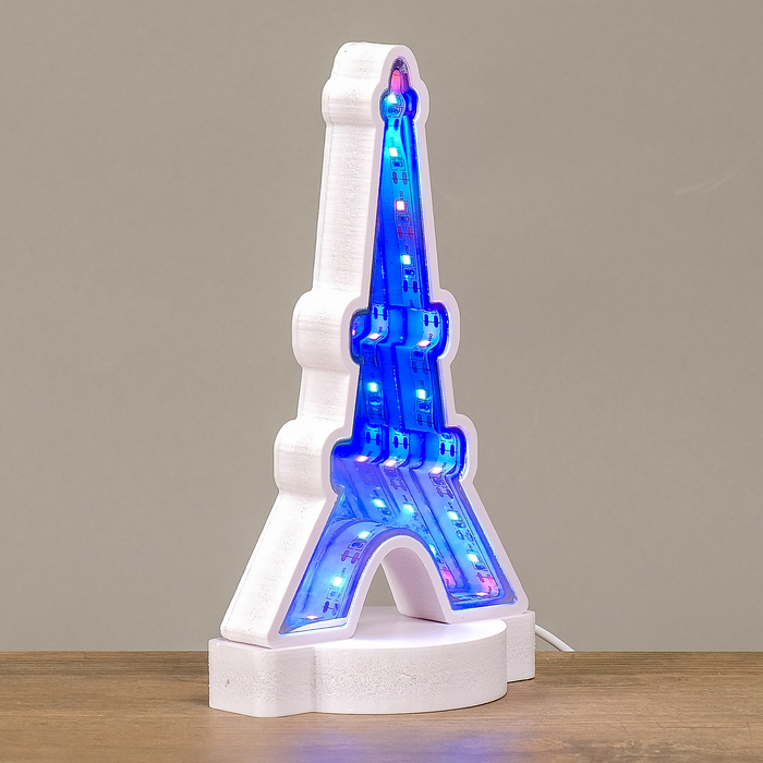 Светильник LEDх30 от usb "Эйфелева башня с эффектом бесконечности" 20х11х8 см