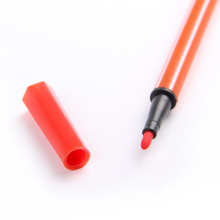 Фломастеры 18цв Полоски в тубусе с ручкой Мишка