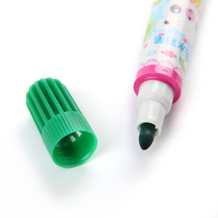 Фломастеры 12цв ТОЛСТЫЕ ДВУСТОРОННИЕ вентилируемый колпачок МИКС