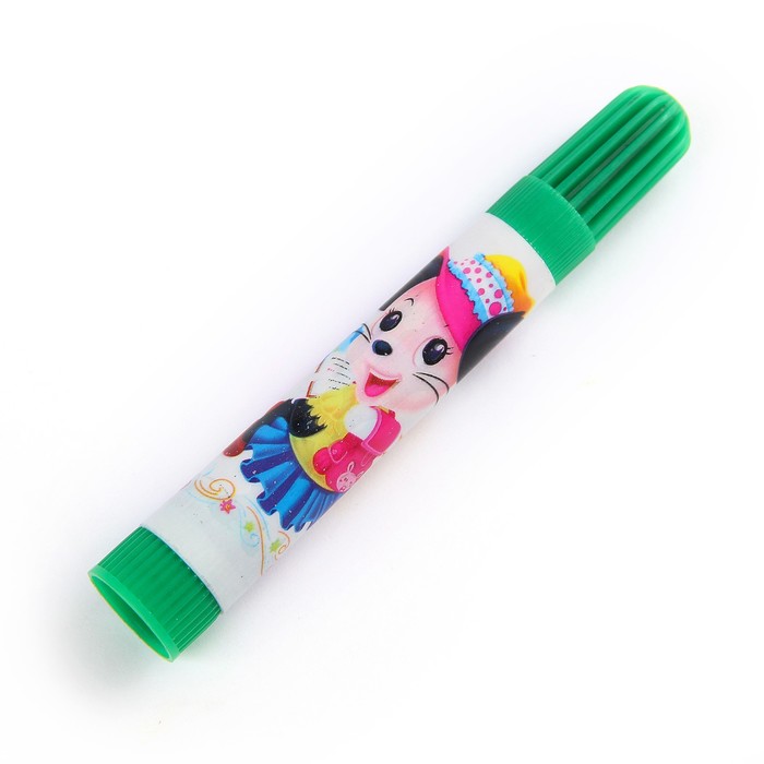 Фломастеры 12цв МИНИ в пластиковом пенале вентилируемый колпачок МИКС