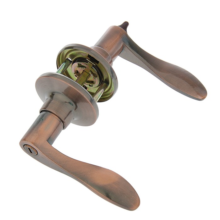 Защелка (мод.3187), межкомнатная, с фиксатором, цвет медь УЦЕНКА