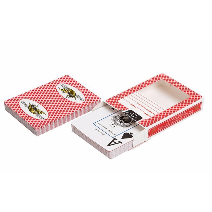 Карты для покера "Bee", красная рубашка с пчелами