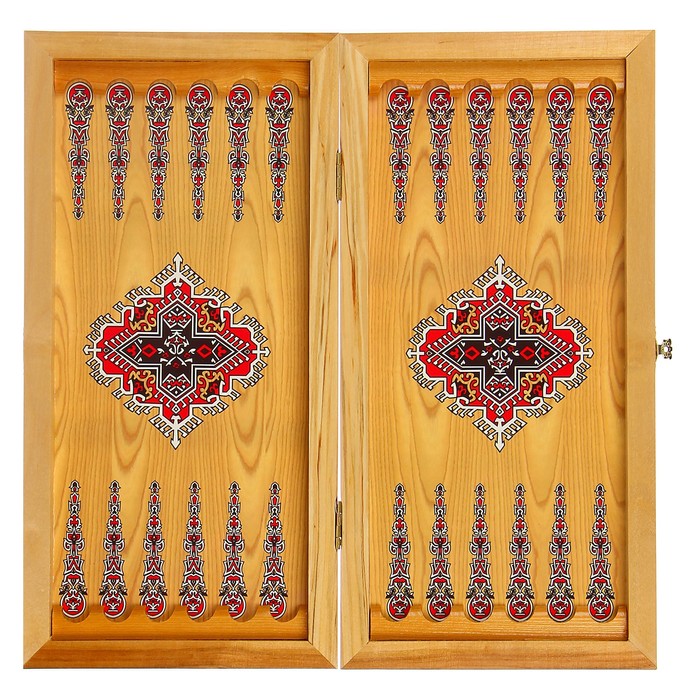 Настольная игра 2 в 1 "Сирия Фиолетовые": нарды, шашки (доска дерево 40х40 см) микс