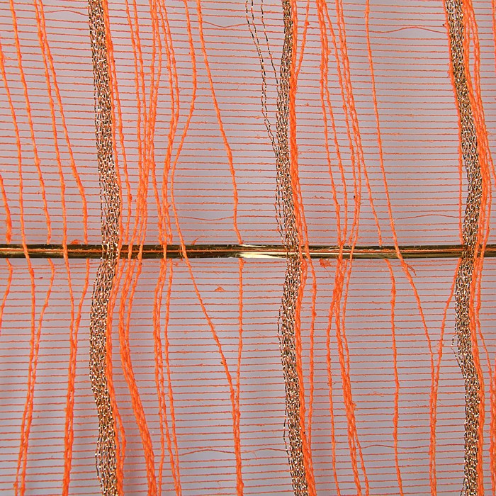 Сетка «Бора» металлизированная, BOZA, ярко-оранжевый, 0,53 x 4,57 м