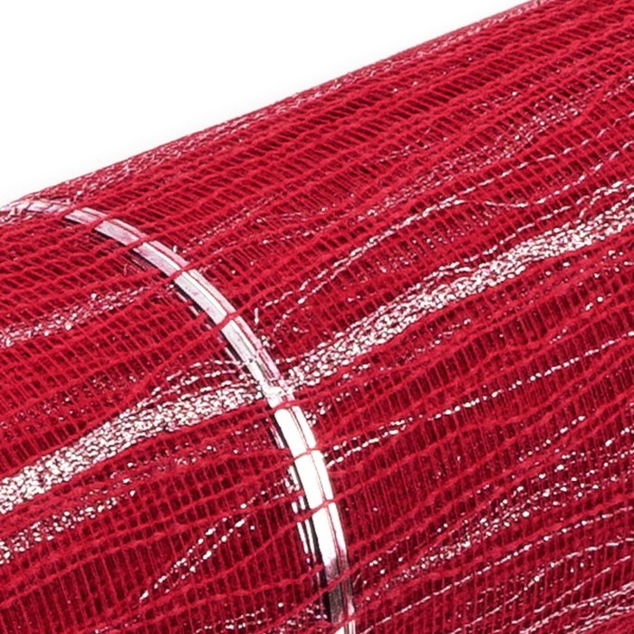 Сетка «Бора» металлизированная, BOZA, красный, 0,53 x 4,57 м