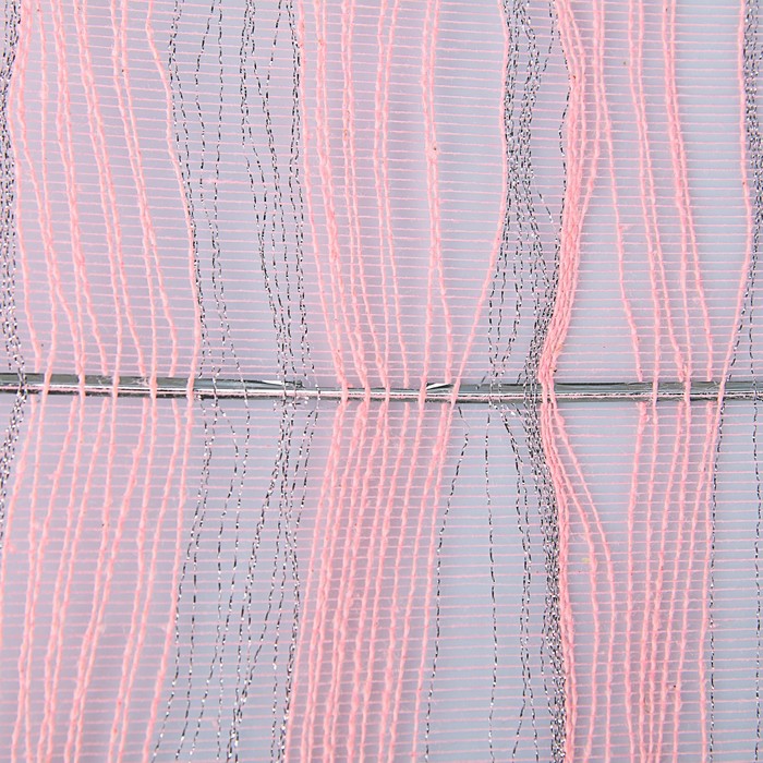 Сетка «Бора» металлизированная, BOZA, светло-розовый, 0,53 x 4,57 м