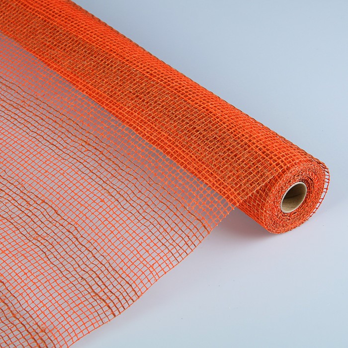 Сетка натуральная, BOZA, ярко-оранжевый, 0,53 x 4,57 м