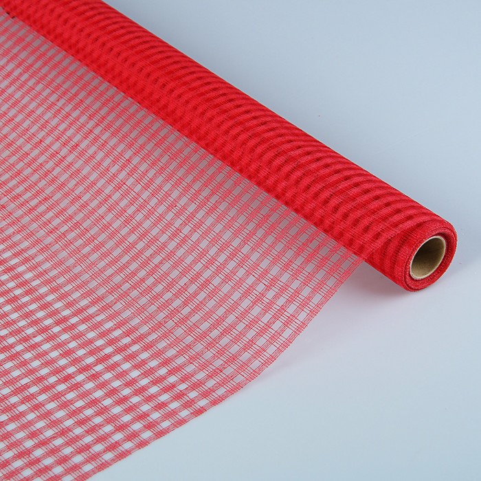 Сетка «Поло» натуральная, BOZA, красный, 0,53 x 4,57 см