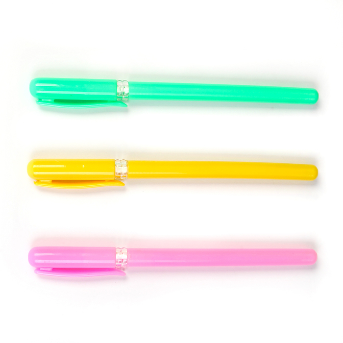 Ручка шариковая 0,5мм МИНИ стержень синий корпус МИКС с прозрачным держателем CALLIGRATA