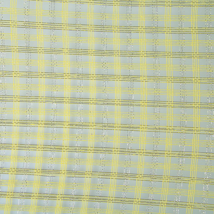 Сетка «Поло» натуральная металлизированная, BOZA, лимонный, 0,53 x 4,57 см