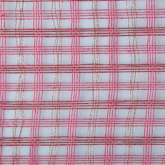 Сетка «Поло» натуральная металлизированная, BOZA, винный, 0,53 x 4,57 см