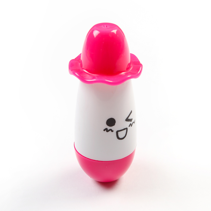 Ручка шариковая-прикол раздвижная Смайлик в шляпке МИКС