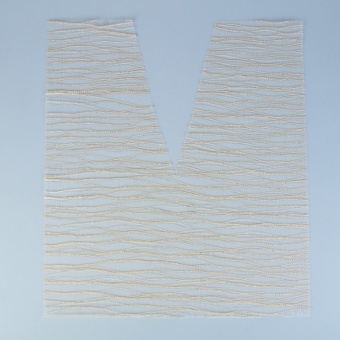 Сетка букетная «Сирокко» металлизированная, BOZA, слоновая кость, 0,53 х 0,6 м, 10 шт