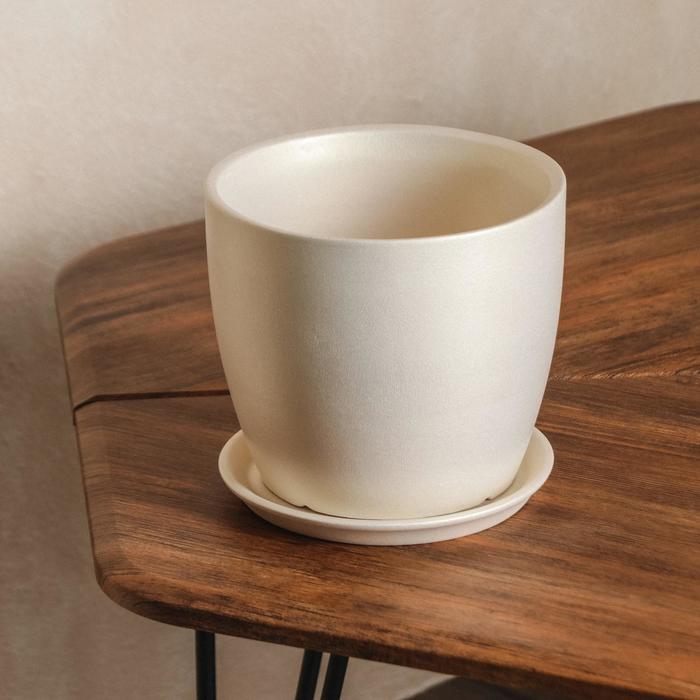 Цветочный горшок набор из 3-х предметов "Осень" перламутр 3л/2л/1л