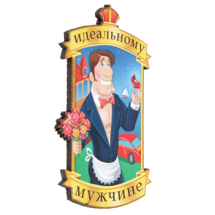 Магнит "Идеальному мужчине" 6х9 см