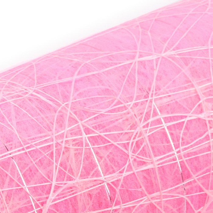 Сетка «Флерон», металлизированная, BOZA, светло-розовый, 0,53 x 4,57 м