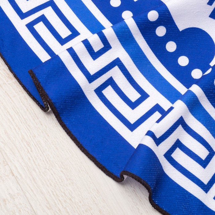 Полотенце пляжное круглое Этель "Ocean wave", 150х150 см, 100 % п/э