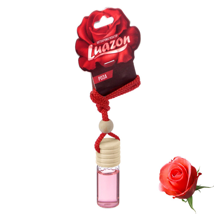 Ароматизатор подвесной в машину "В Бутылочке", роза