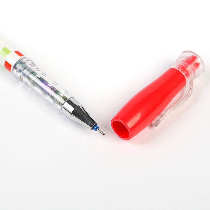 Ручка гелевая ПИШИ-СТИРАЙ 0,38мм стержень синий корпус МИКС Шахматка