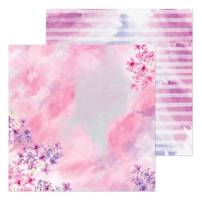 Бумага для скрапбукинга "Мой Париж" 20х20 см, 180 г/м