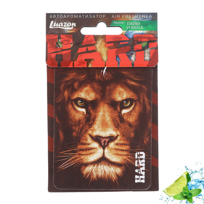 Ароматизатор бумажный "Лев", лайм и мята