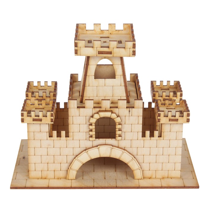 Чайный домик из фанеры "Замок" 22х23х13см (ЧД 00-33)