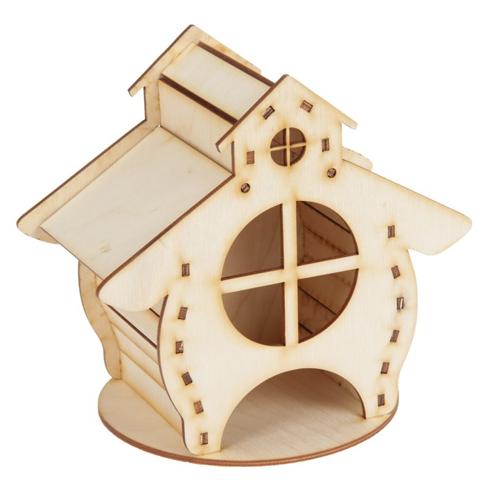 Чайный домик из фанеры "Теремок" 18х16х14см (ЧД 00-34)