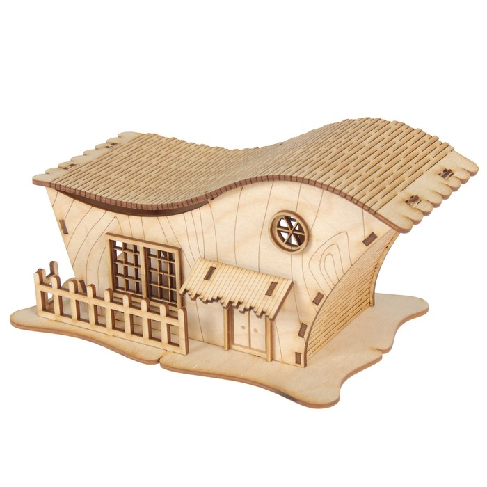 Чайный домик из фанеры "Шале" 22х12х13.5см (ЧД 00-36)