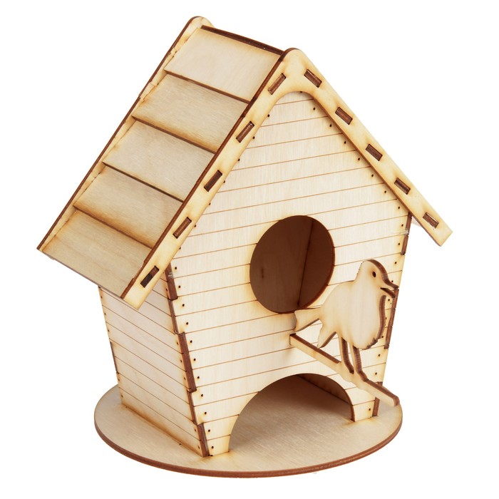 Чайный домик из фанеры "Скворечник" 18х20х15см (ЧД 00-39)
