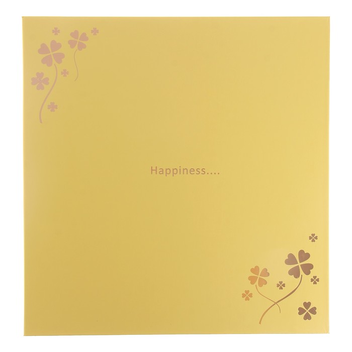 Фотоальбом магнитный 20 листов "Счастливые моменты" золото МИКС 29,5х27х3 см