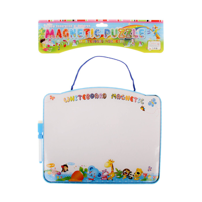 Доска для рисования двухсторонняя, оборот пазл, синяя