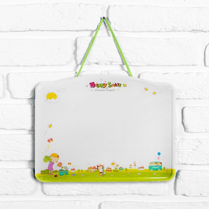 Доска для рисования двухсторонняя, оборот игра-бродилка, зеленая