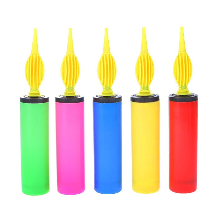 Насос д/шаров 28 см цвета микс