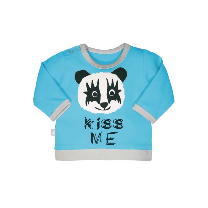 Джемпер детский "Озорные панды", рост 62 см, цвет бирюза 7920