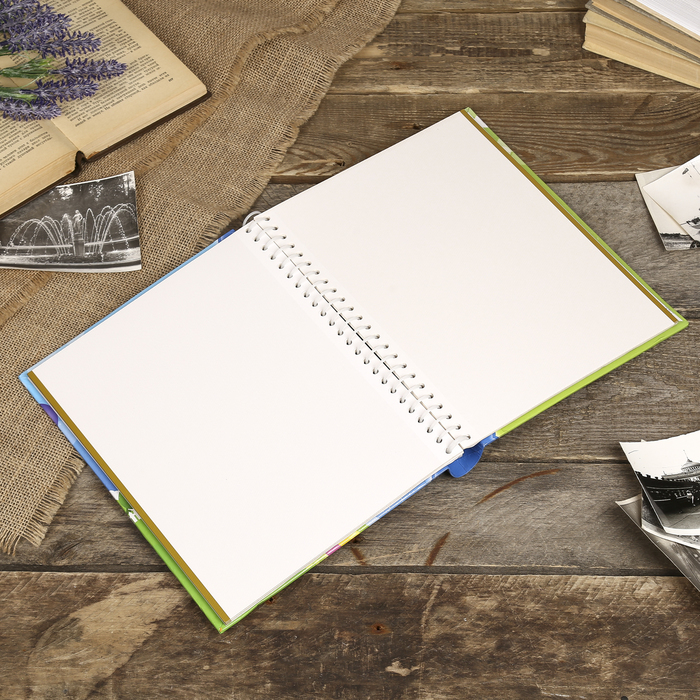 Фотоальбом магнитный на 20 листов "Ассорти", МИКС