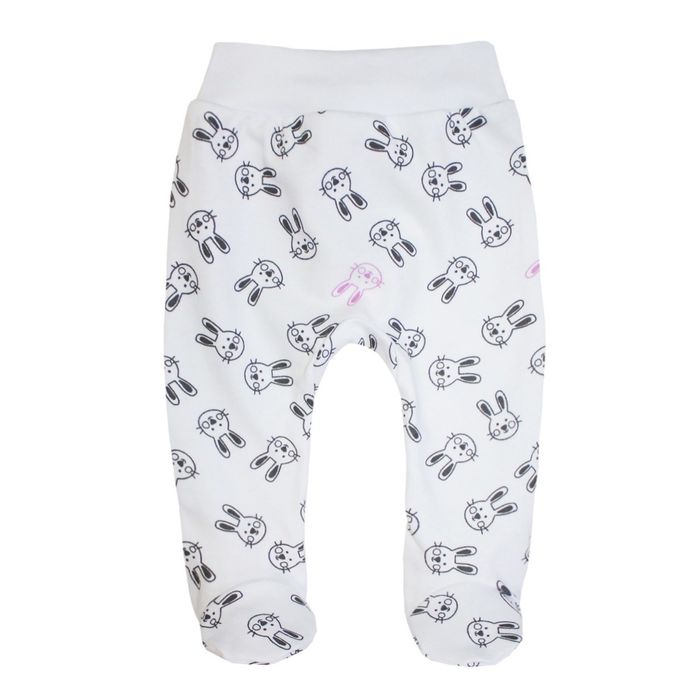 Ползунки детские "Ушастый заяц", рост 56 см, цвет розовый 5279