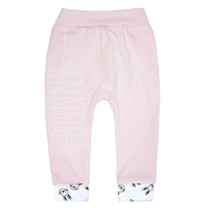 Штанишки детские "Ушастый заяц", рост 62 см, цвет розовый 5779