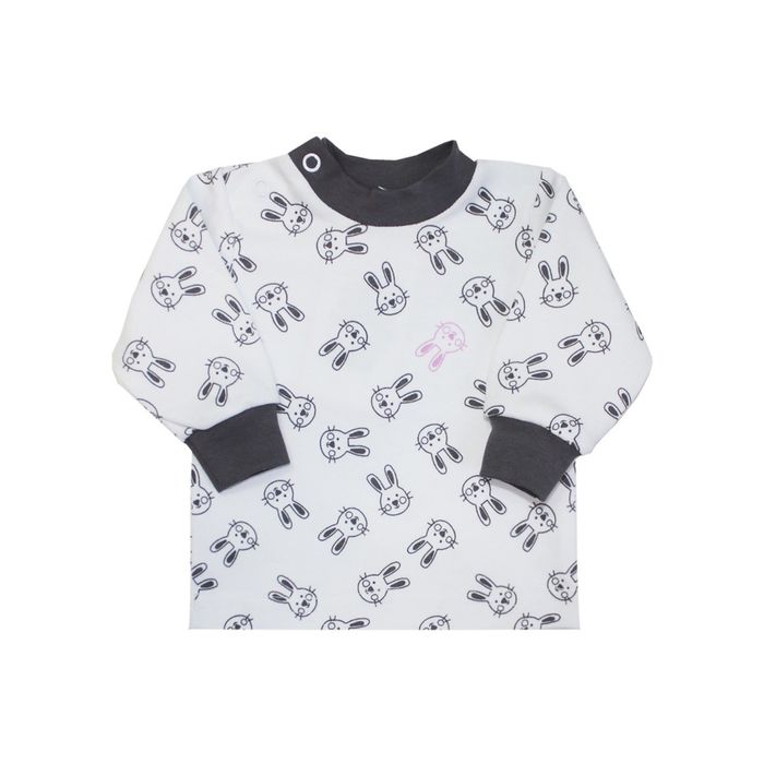 Джемпер детский "Ушастый заяц", рост 92 см, цвет серый 7879