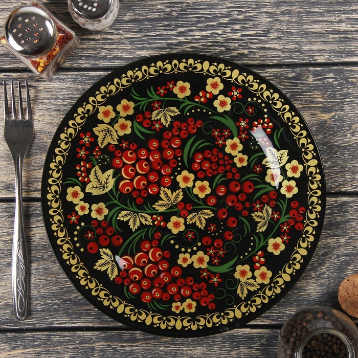 Тарелка обеденная "Русская калина" 23 см