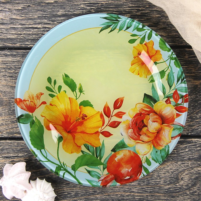 Тарелка десертная "Душистый букет" 20 см