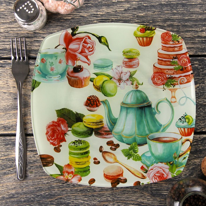 Тарелка обеденная 23 см "Макаруны"