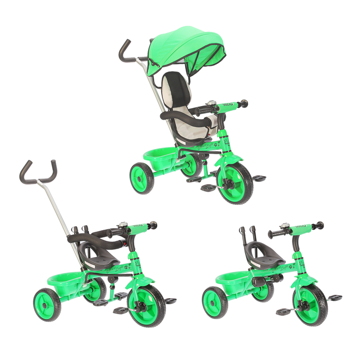 Велосипед трехколесный Micio Light 2018, колеса EVA 10"/8", цвет зеленый