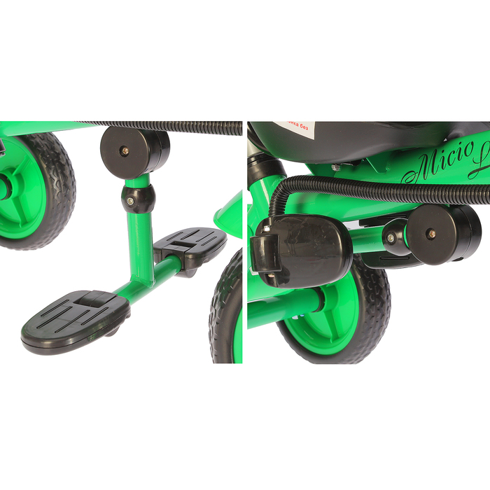 Велосипед трехколесный Micio Light 2018, колеса EVA 10"/8", цвет зеленый