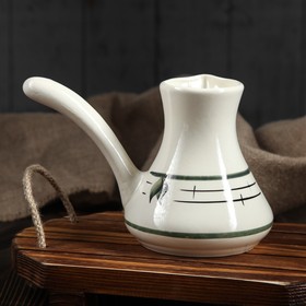 

Кофейный набор "Листик", 3 предмета: турка 0.65 л, чашки 0.2 л