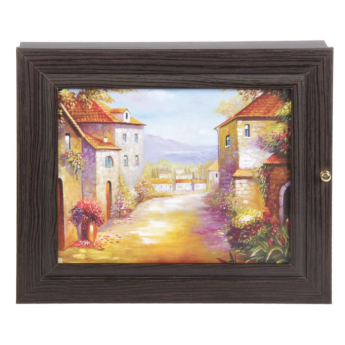 Ключница "Дорога" венге 24х29х4 см