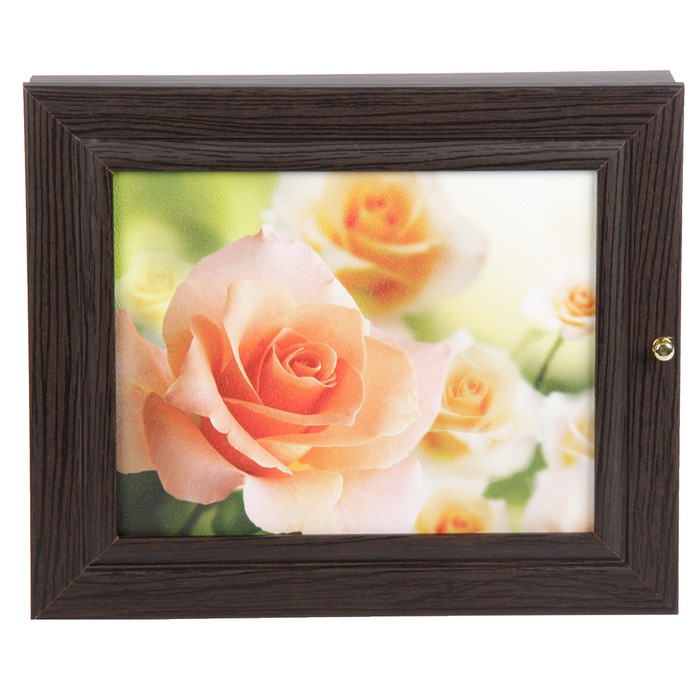 Ключница "Розы" венге 24х29х4,5 см
