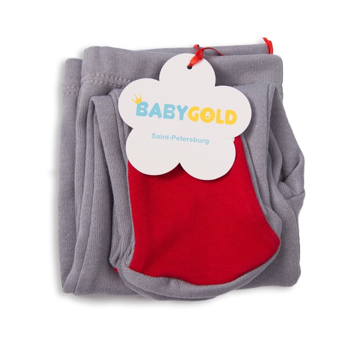 Ползунки детские, рост 68 см,цвет серый ПЗ-116_М