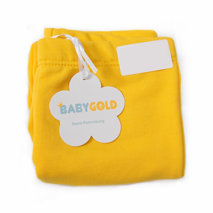 Ползунки детские на резинке, рост 74 см, цвет жёлтый У-ПЗ-116.3