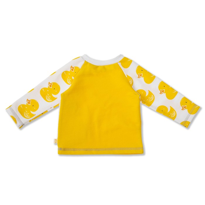 Кофточка детская на кнопках, рост 74 см, цвет жёлтый, аппликация белая утка У-КФ-295А