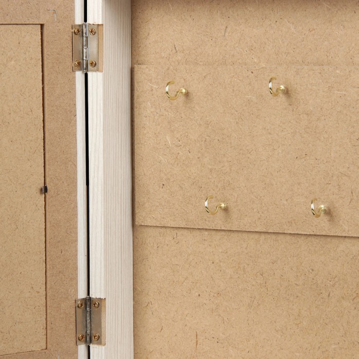 Ключница "Сиреневый цветок" выбеленный дуб 24х29х4,5 см